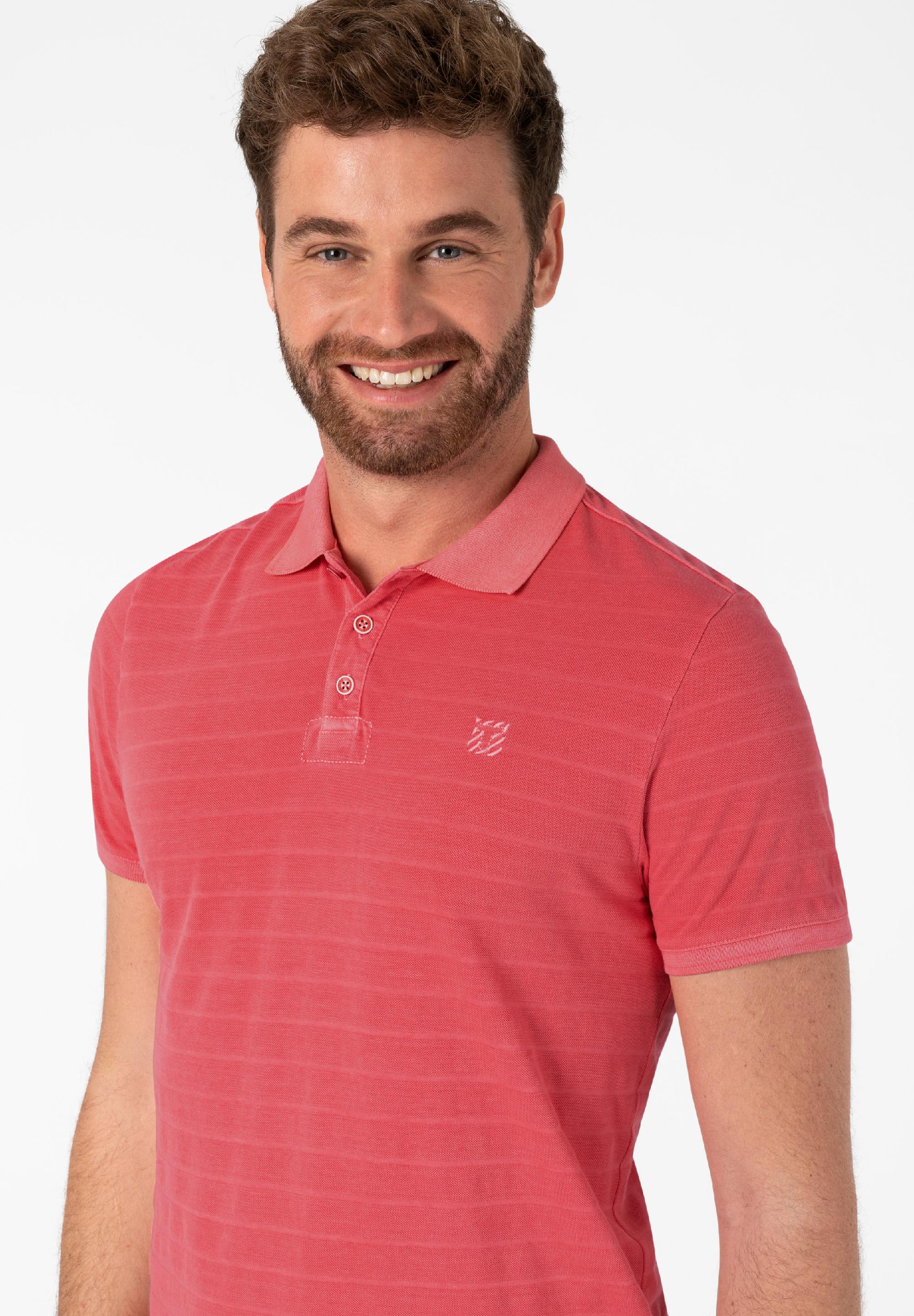 Tonal Striped Poloshirt