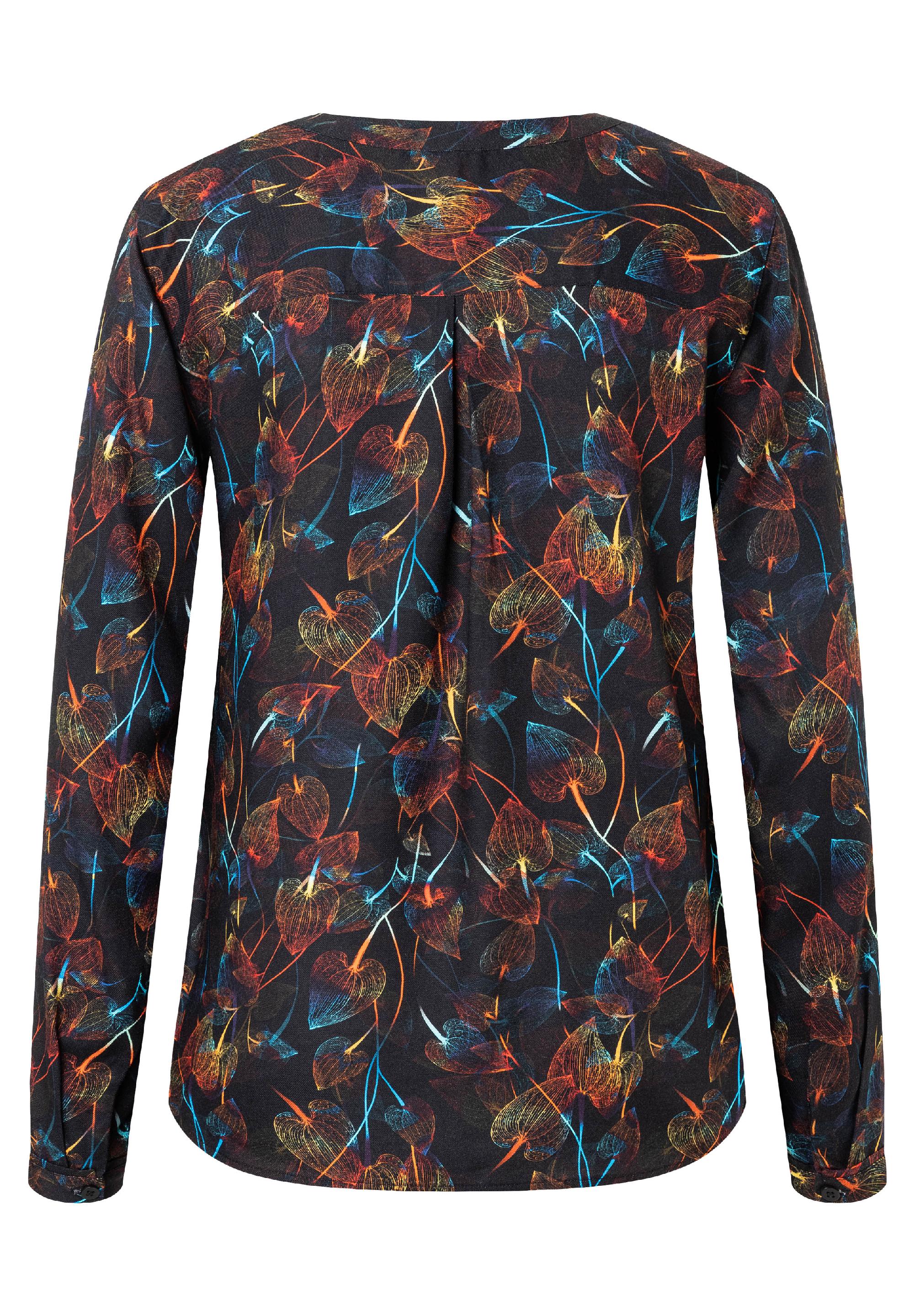 Printed Henley Blouse