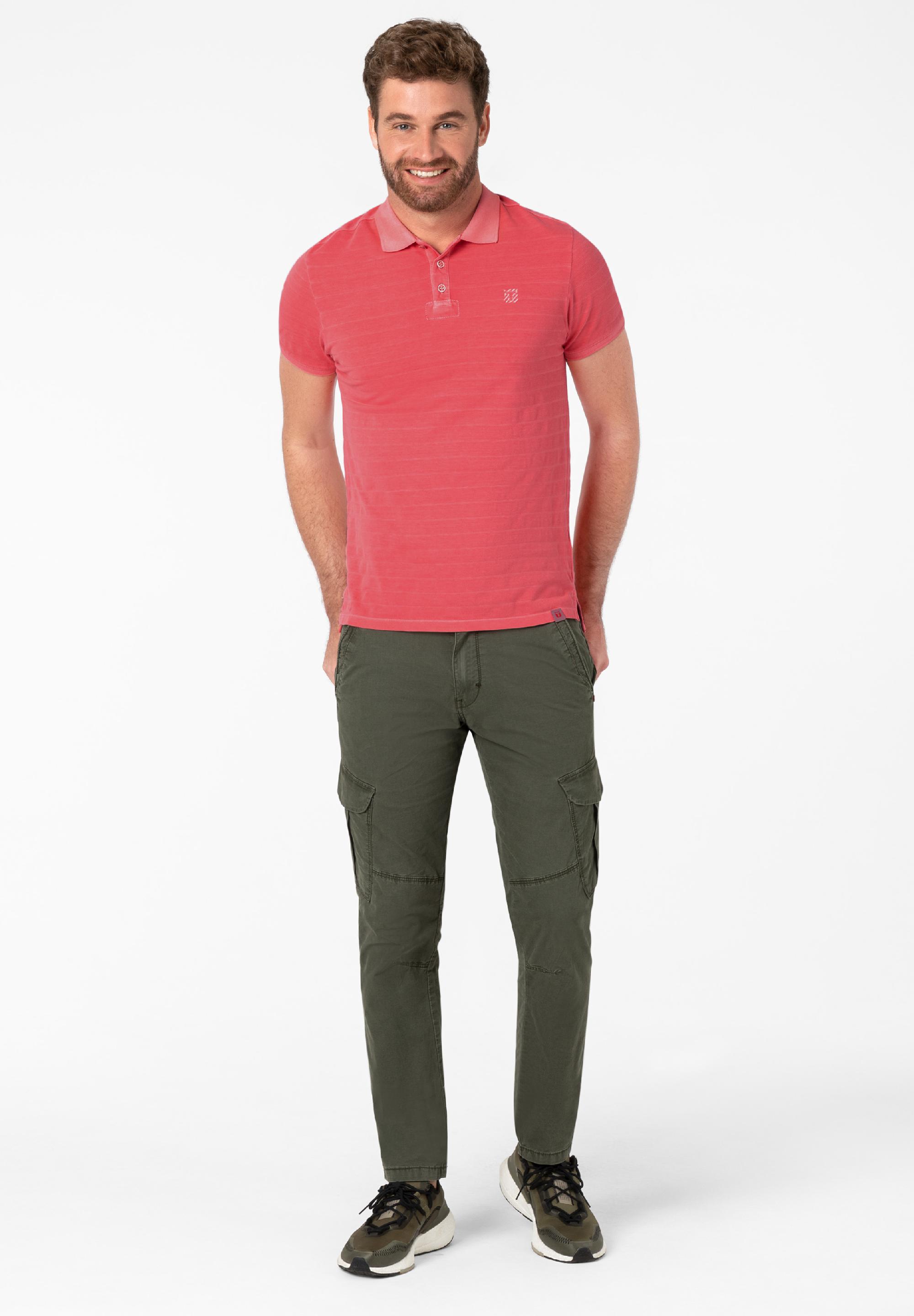 Tonal Striped Poloshirt