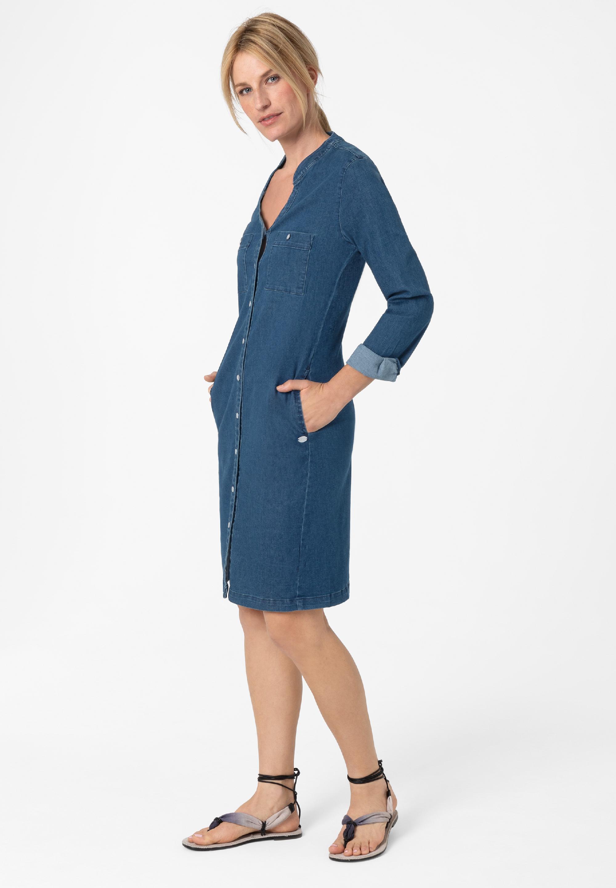 Denim Henley Dress