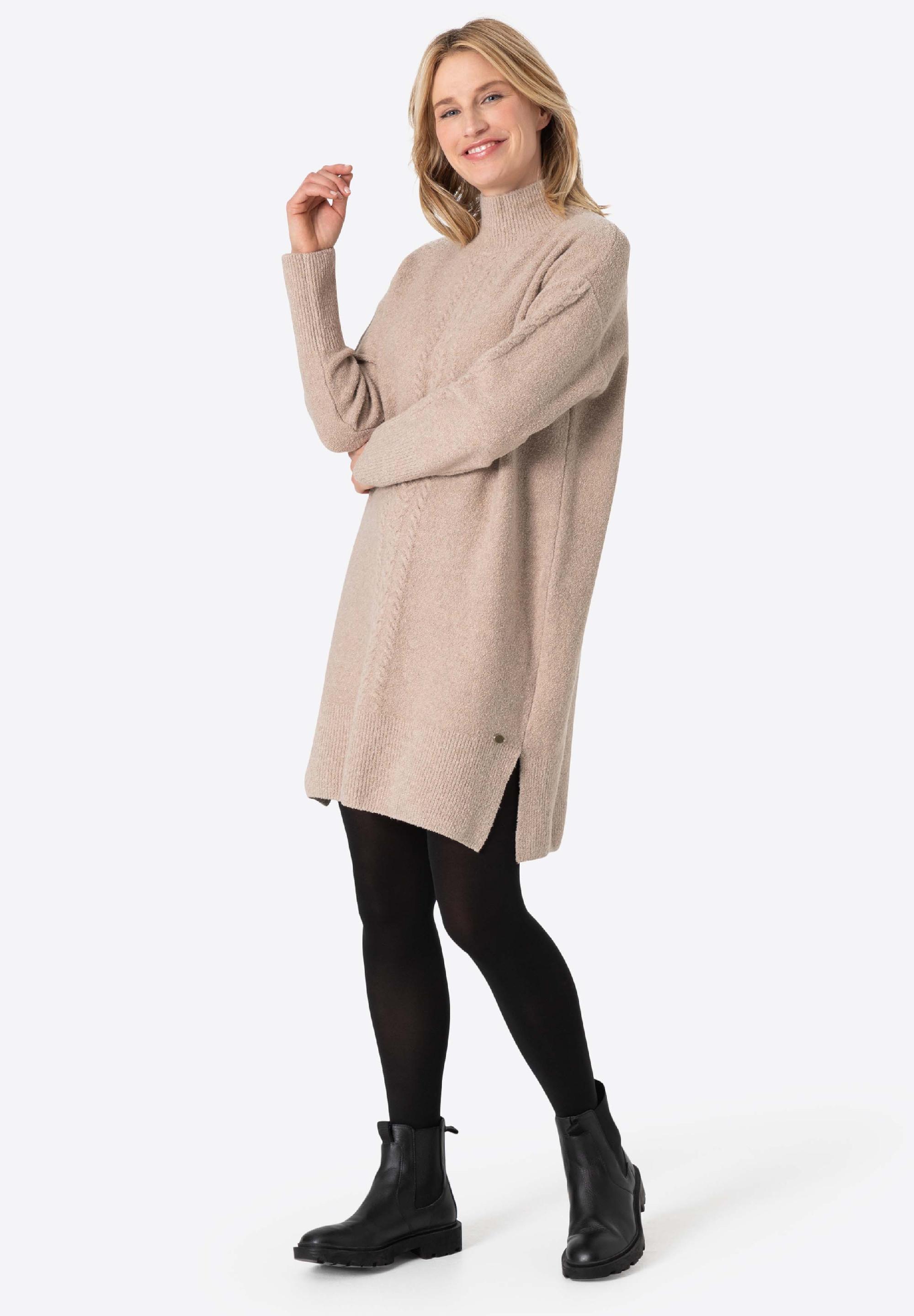 Mock Neck Knit Dress