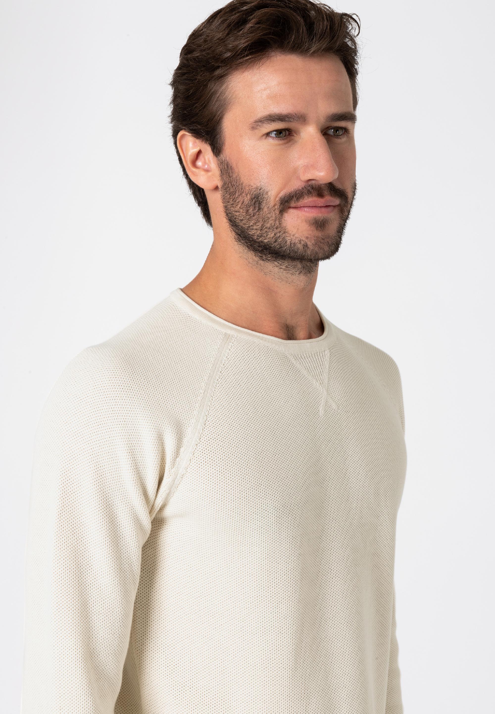 Spiral Knit Crewneck